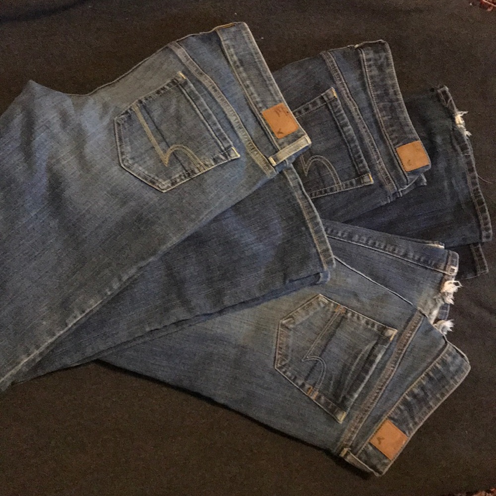 AE Favorite Boyfriend Jeans—Lot of 3